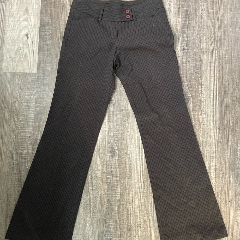 Tracy Evans black Pinstripe Trousers
